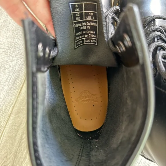 Dr. Martens 1460 Women’s Black Leather Boots Size 10 - Picture 10 of 10